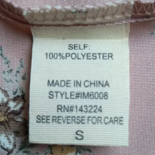 Lime Lush Floral Print Off the Shoulder Mini Dress Dusty Rose Size SMALL New