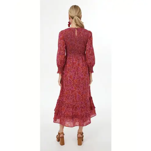 Tuckernuck Pink City Prints Poppy Isabel Classic Smocked Block Print Midi Dress