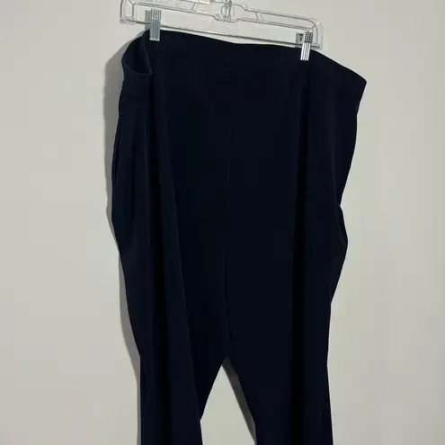 Susan Graver NWOT Tall LK Fusion Pull-On Crop Pant Navy Size 3X Tall - Image 8