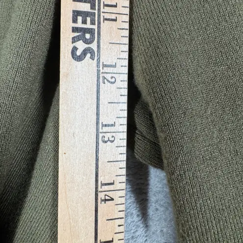 Marled Knit Pants Wide Leg Lounge Women M Olive Green Comfy Casual Size M