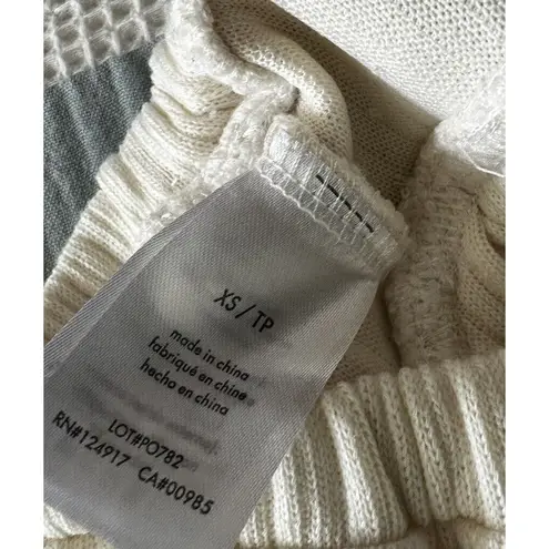 We Wore What New Women's Tie Halter Bra Top Wide Rib Ivory Summertime XS