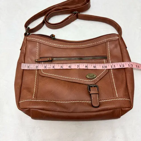 BOC Brown Faux Leather crossbody Bag