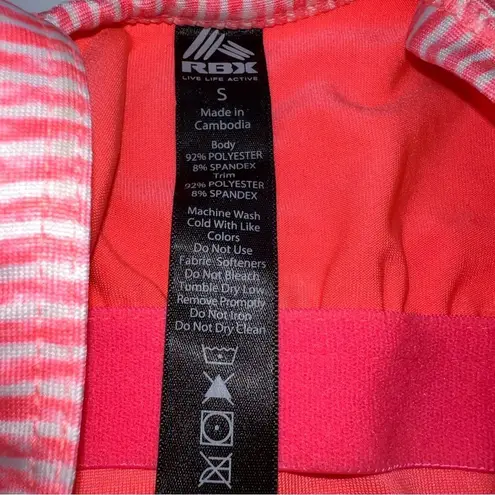 RBX Highlighter Pink/White Athletic Women's Tank Top w/Racer Back Straps Size Sm Pink