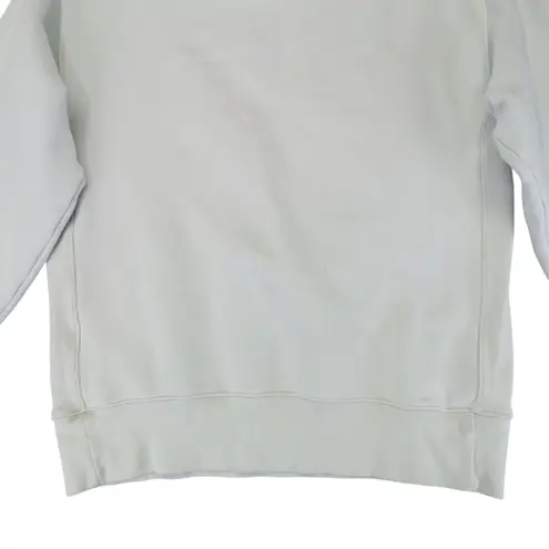 Aritzia TNA The Cozy Fleece Pullover Crew Neck Sweatshirt Boyfriend Women's XS Blue