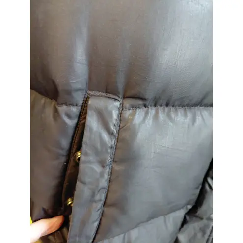 Polo Jeans Co Ralph Lauren Down Feather Puffer Jacket Fur Hood Women M Black Size M