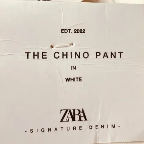 ZARA  The Chino Pant White Size 2