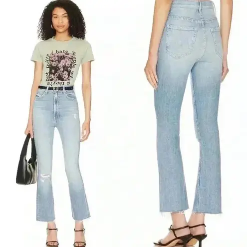 MOTHER The Tippy Top Insider Ankle Fray Sippin' Sweet Tea Jeans 26 Blue