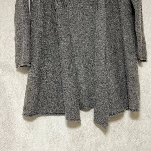 Neiman Marcus Cashmere Collection Gray Long Open Front Cardigan Size XS - Image 5
