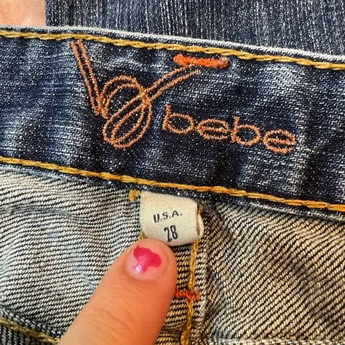 Bebe Vintage  Y2K Low Rise Bootcut Flare Woman’s Jean Size 28