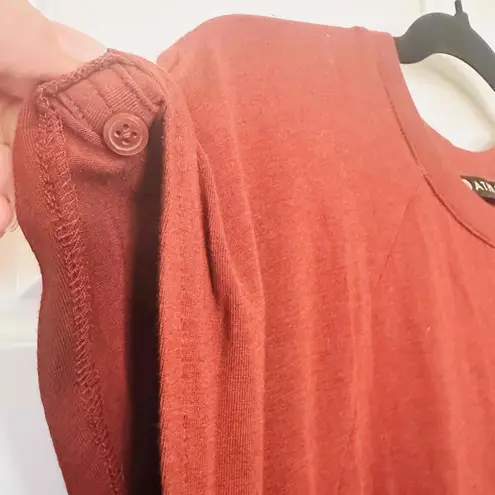 Athleta  Apres Bodycon, Jersey, Knee Length Dress, Burnt Red, Size Medium