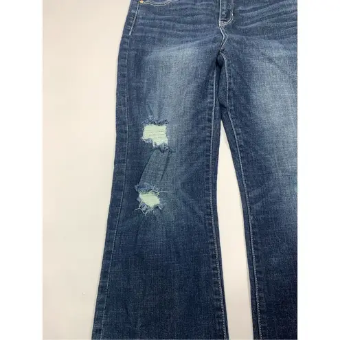 Liverpool Jeans Company Liverpool The Crop Flare Denim Blue Jean Size 6/28