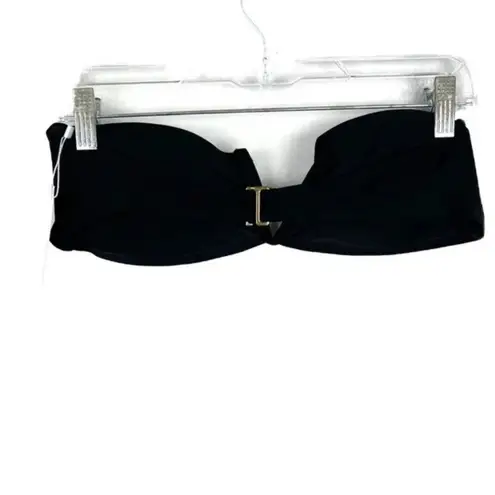 ANDIE NWT Swim The Scala Top Flat Strapless Black Size XS NEW