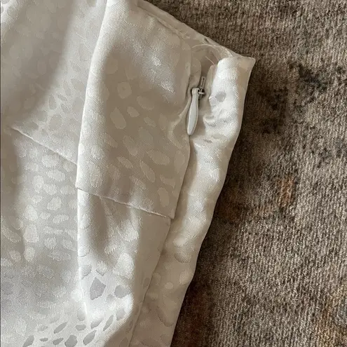 RUNAWAY THE LABEL White One Sleeve Cut Out Dress