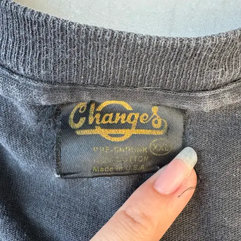 Rare Vintage 90s Cookie Monster Shadow Blue Brothers Changes Black T