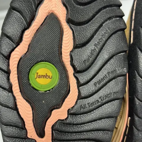 Jambu Women’s Closed Toe Terrain Sandals 8M Taupe Brown Pink Hook & Loop Straps