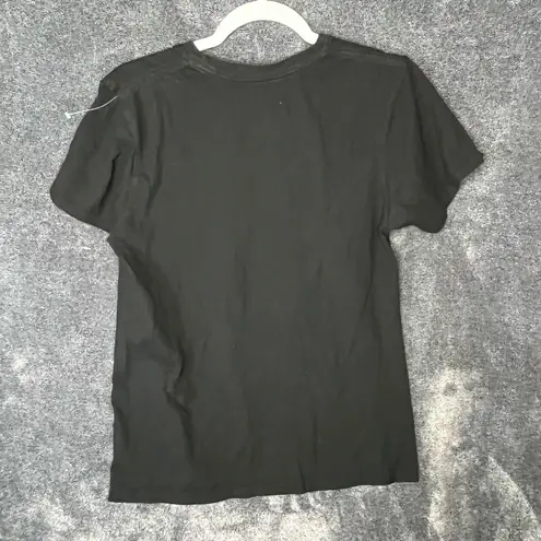 Aerosmith Distressed Graphic Rock Band Tee Womens Shirt Black Size Medium