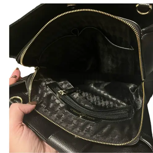 Karl Lagerfeld Black Paris Iris Satchel Bag