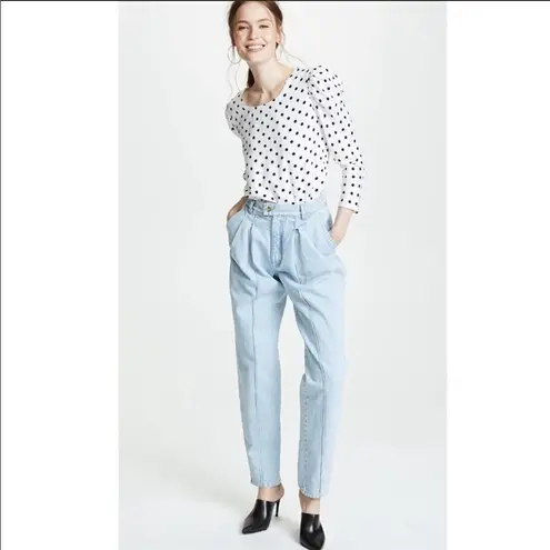 Valencia and Vine Polka Dot Blouse White