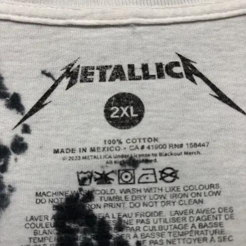 Metallica In Vertigo You Will Be Heavy Metal Band Tie-Dye T-Shirt Size 2XL