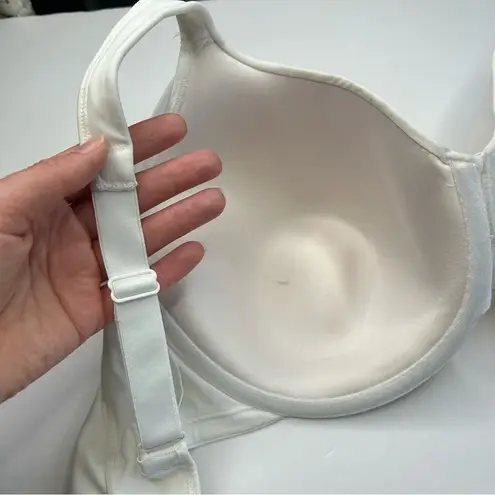 Bali White Full Coverage Lined Bra 36DDD 36F Molded Cups