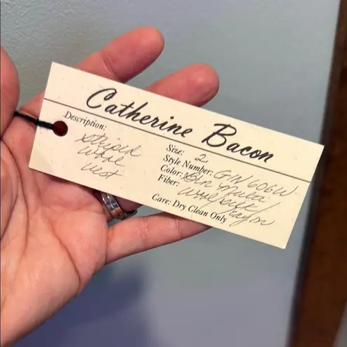 NWT Catherine Bacon Striped Button