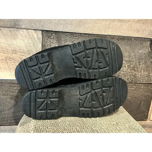 VTG 90's Y2K Mickey Unlimited Clogs Disney Slides Mules Shoes Embroidered Sz 10 Black