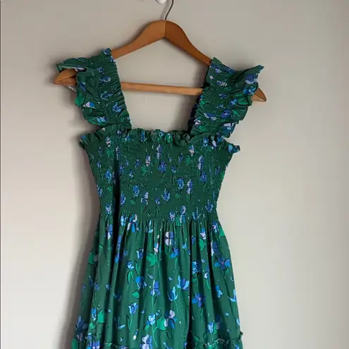 Hill House Emerald space Rocket Floral Ellie Dress XS