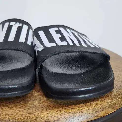 Valentino Garavani Valentino Black Logo Slides Size 39 Black Valentino Slides