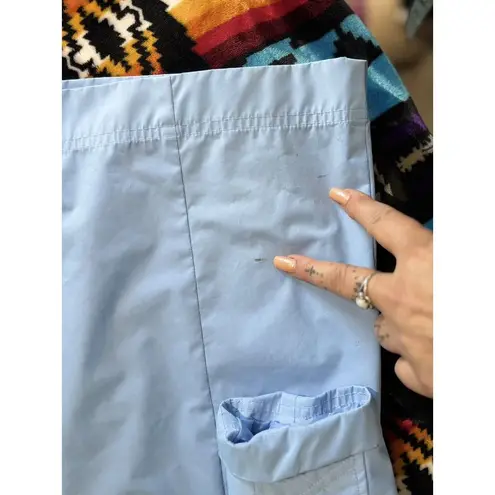 White Stag Light Blue Long Sleeve Zip/Snap Up Rain Jacket Size M (8-10) Pockets