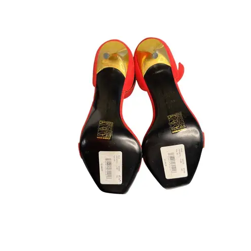 Balmain NIB Uma Suede High Heel Sandals in Red Size EU 38/US 8