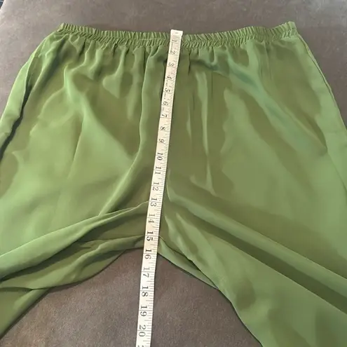 Women’s Green Chiffon 3 Piece Formal Mother of the Bride Pants Suit Size 18W NEW