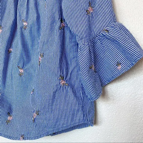 Westport Off the Shoulder Floral Embroidered Top Size XS