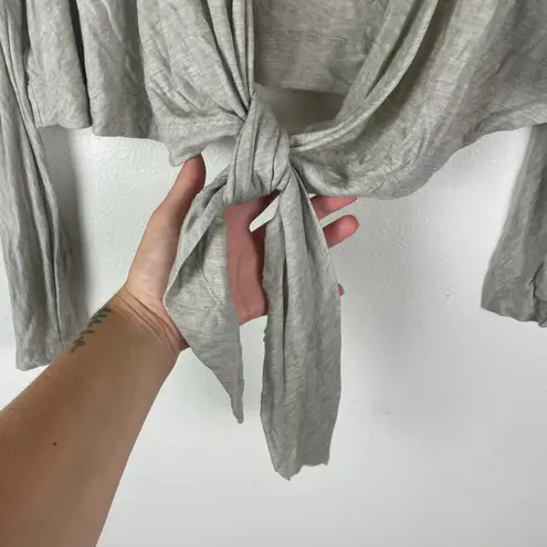 ALLSAINTS Wrap Tie Cardigan Long Sleeve Lyocell Wool Blend Top XS Rener Ballet