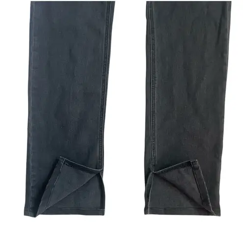 DL1961 Mara Straight Mid-Rise Instasculpt Dark Eclipse Split Hem Jeans Size 27