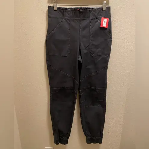 Spanx  Stretch Twill Cargo Jogger Size L In Washed Black New With Tag