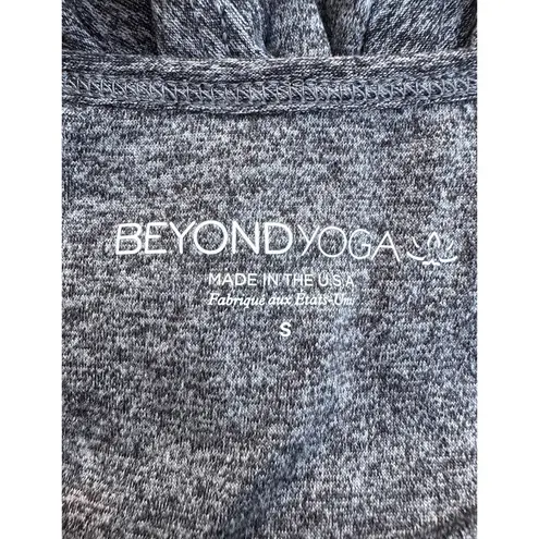 Beyond Yoga Crossroads Bralet Front Twist Gray Space Dye Crop Top Small