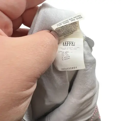 Moschino Cheap and Chic Vintage Gray Pink Floral Embellished Dress Size US 10