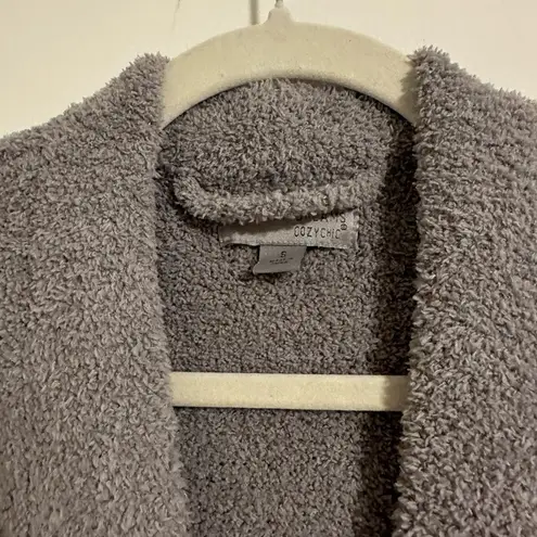 Barefoot Dreams  CozyChic softest gray robe/ belted cardigan