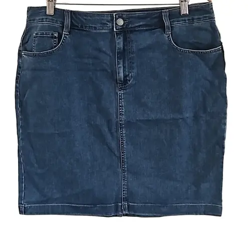 Charter Club NWOT Women’s Dark Lyon Wash Denim Jean Skirt – Size 16