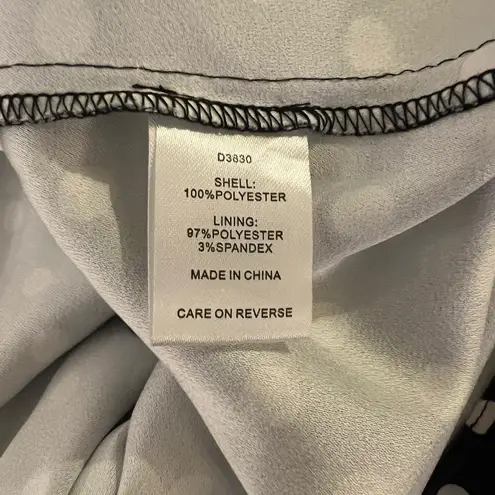 NWT Alexia Admor Polka Dot Black and White Dress Size 8