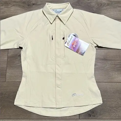 Cloudveil Inertia Damsel Shirt Jacket Oatmeal Beige Size Small Tan