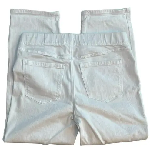 Liverpool 25-Inch The Skinny Crop - Bright White size 6 Pull On Elastic Waist