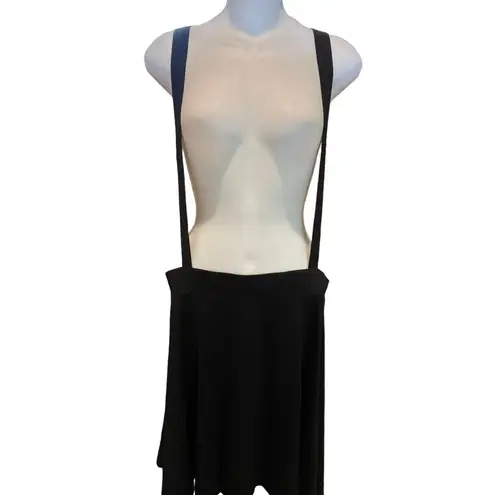 Hot Topic  Black Suspender Circle Skirt