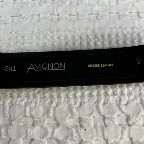 Vintage Avignon Women's Cream Leopard Print Leather Belt Size S SKU 5160