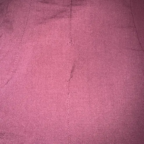 J Crew Pants Women 0 Maroon Purple Tollegno 1900 Fabric Ankle Dress Pants Preppy