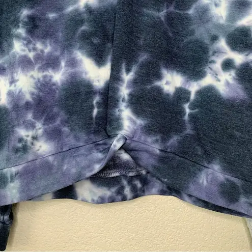 Jolie & Joy Women’s Size 2X Tie Dye Hoodie Crop Sweatshirt Blue