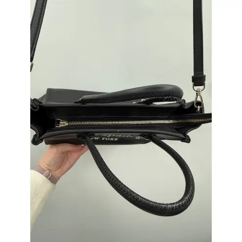 Kate Spade Black Ella Leather Tote Crossbody Bag Purse Handheld