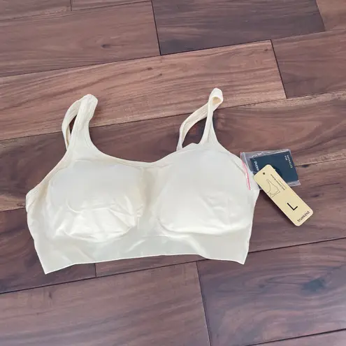 Truekind Daily Comfort Wirefree Shaper Bra L Beige Seamless Support Size L