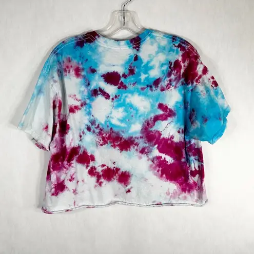 Ice Cube Large Tee Boyz N the Hood Tie Dye Handmade Pink Blue Crop Top 1007
