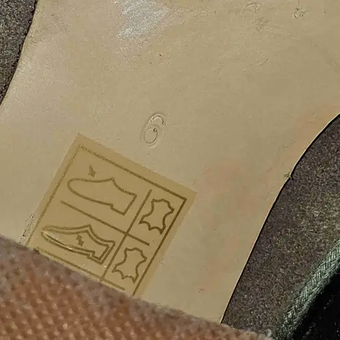 Pilcro Anthropologie And The Letterpress Tan Lace Up Chunky Heel Suede Boots 6